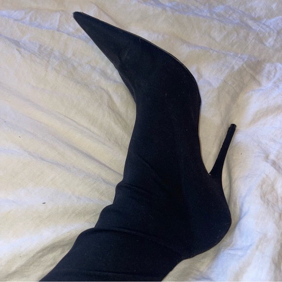 Balenciaga Black Heeled Boots with Stiletto Heel - Picture 14 of 16